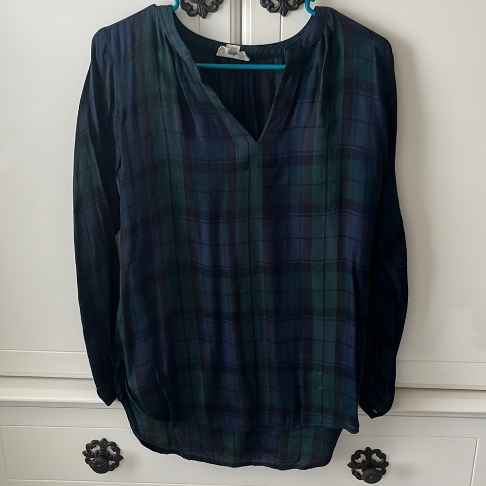 Plaid blouse